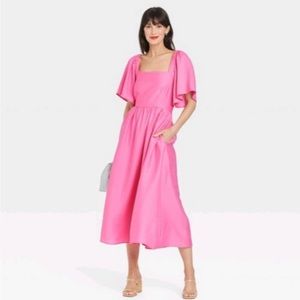 A New Day Pink Midi Dress